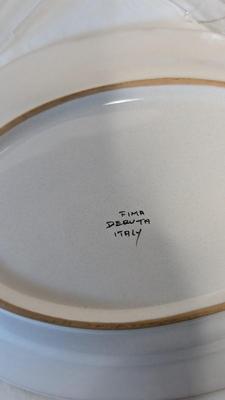 Deruta Italy Griffin Tray, Coasters, and Tray