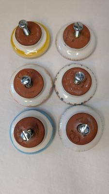 Mackenzie Childs Red Clay Drawer Pulls