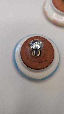Mackenzie Childs Red Clay Drawer Pulls