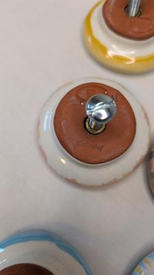 Mackenzie Childs Red Clay Drawer Pulls
