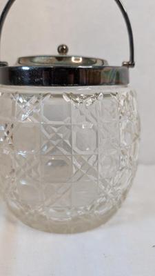 W. Wood & Co Hand Painted Staffordshire Biscuit Jar