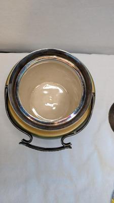 W. Wood & Co Hand Painted Staffordshire Biscuit Jar