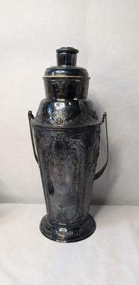Harbour SP Co Cocktail Shaker w/ 6 El De Uberti Silver Goblets