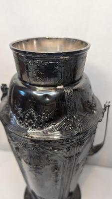 Harbour SP Co Cocktail Shaker w/ 6 El De Uberti Silver Goblets
