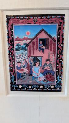Vintage Framed Diana Bryer Artwork