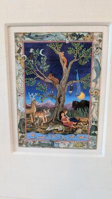 Vintage Framed Diana Bryer Artwork