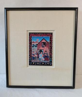 Vintage Framed Diana Bryer Artwork
