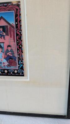 Vintage Framed Diana Bryer Artwork