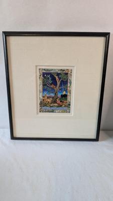 Vintage Framed Diana Bryer Artwork