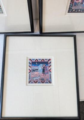 Vintage Framed Diana Bryer Artwork