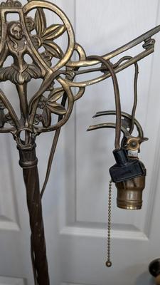 Art Deco Bridge Arm Floor Lamp