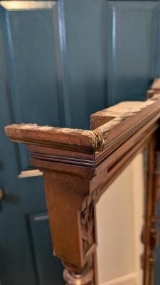 Vintage Wood Framed Mirrors