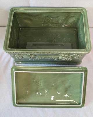Jay Willfred Portugal Ceramic Bread Box and Cheese Plate