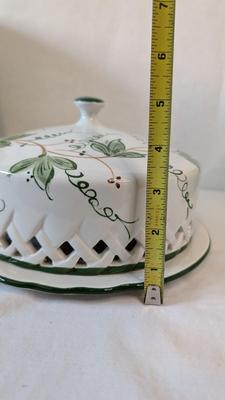 Jay Willfred Portugal Ceramic Bread Box and Cheese Plate