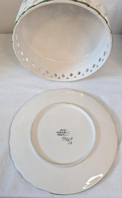 Jay Willfred Portugal Ceramic Bread Box and Cheese Plate