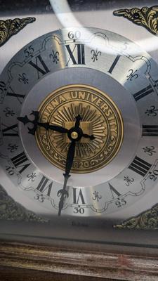 Bulova Indiana University and Waterford Crystal Mantle Clocks