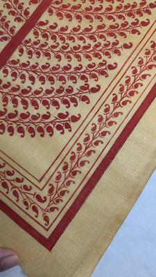 Pattachitra Tree of Life Linen and Silk Screen Art
