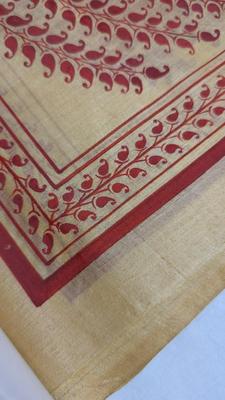 Pattachitra Tree of Life Linen and Silk Screen Art