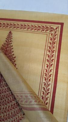 Pattachitra Tree of Life Linen and Silk Screen Art