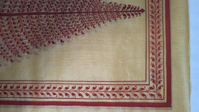 Pattachitra Tree of Life Linen and Silk Screen Art