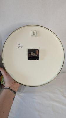Mackenzie Childs Enamel Lidded Biscuit Jar and Clock