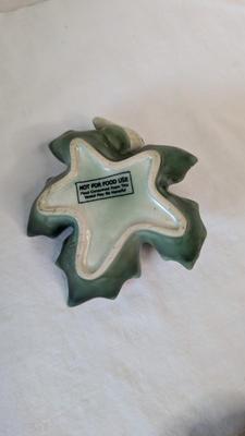 Green Leona Lavorato A Mano Canisters w/ Extra Storage