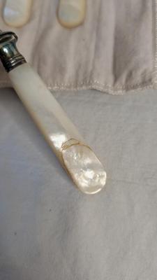 Pearl Handle Utensils and Silverware Sleeves