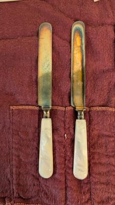 Pearl Handle Utensils and Silverware Sleeves