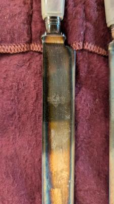 Pearl Handle Utensils and Silverware Sleeves