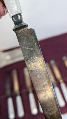 Pearl Handle Utensils and Silverware Sleeves