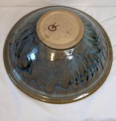 Oversized Santa Fe Pottery Bowl w/ Faux Artichokes