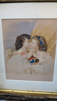 Marshall, Field & Co Antique Children Framed Art