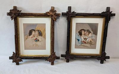 Marshall, Field & Co Antique Children Framed Art