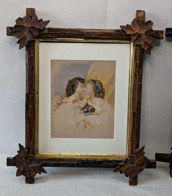 Marshall, Field & Co Antique Children Framed Art