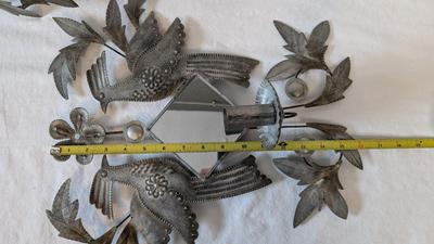 Ford Ruthling Style Birds Of Paradise Tin Sconces