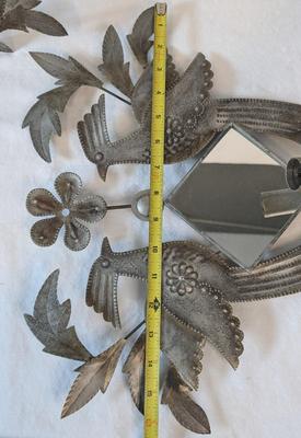 Ford Ruthling Style Birds Of Paradise Tin Sconces