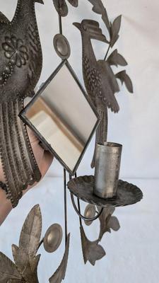 Ford Ruthling Style Birds Of Paradise Tin Sconces