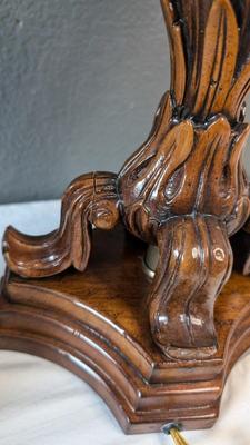 Theodore Alexander Carved Wood Lamps