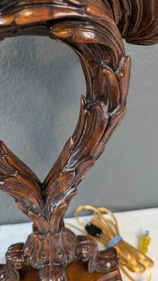 Theodore Alexander Carved Wood Lamps