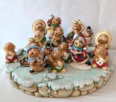 Pendelfin Christmas Island and Assorted Winter Rabbits