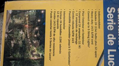 Fier Electric Patio String Light Set