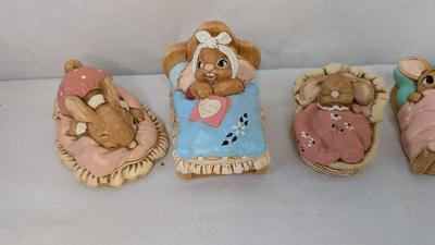 Pendelfin Snuggled In Rabbit Collection