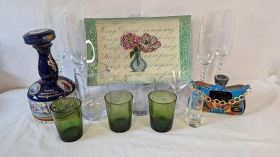 Signed John Derian "Good Company" Tray and Barware