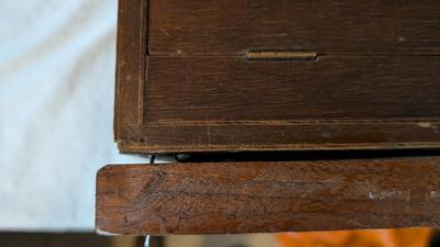 Antique Heterodyne Tube Radio Cabinet