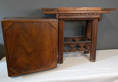 Antique Heterodyne Tube Radio Cabinet