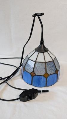 Small Stained Glass Swag Lamp