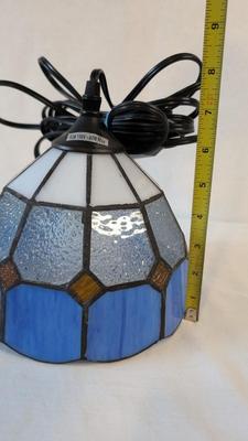 Small Stained Glass Swag Lamp