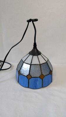 Small Stained Glass Swag Lamp