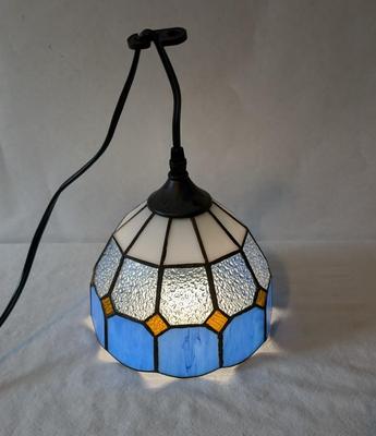 Small Stained Glass Swag Lamp