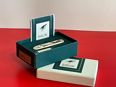 Gold plated York bracelets and Barlow pocket knife